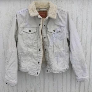 Levi’s White Sherpa Jacket